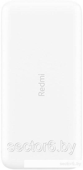Портативное зарядное устройство Xiaomi Redmi Power Bank 20000mAh (белый) - фото 2 - id-p195058966