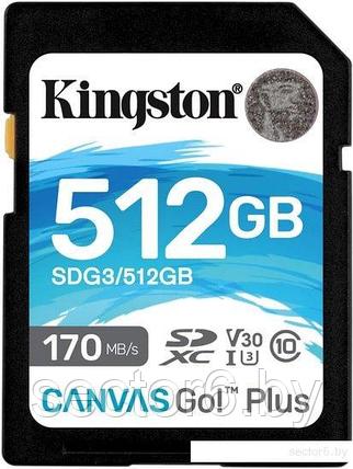 Карта памяти Kingston Canvas Go! Plus SDXC 512GB, фото 2