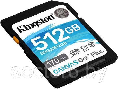 Карта памяти Kingston Canvas Go! Plus SDXC 512GB, фото 2