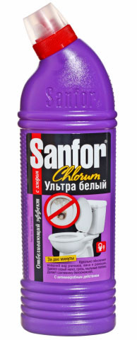 Средство для чистки Sanfor 750 г, Chlorum - фото 3 - id-p132145931