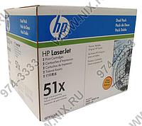 Картридж HP Q7551XD (№51X) Dual Pack BLACK для HP LJ P3005, M3027mfp,M3035mfp (повышенной ёмкости)