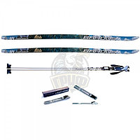Комплект беговых лыж STC с палками из алюминия и креплением NNN (арт. Kompl-NNN-Alu)