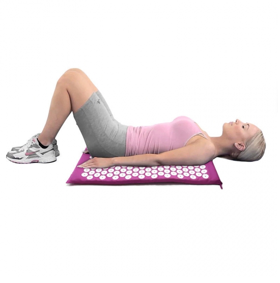 Акупунктурный коврик (коврик для акупунктурного массажа) Acupressure Mat, в коробке Зеленый - фото 6 - id-p195061396