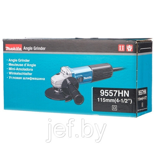 Одноручная углошлифмашина 9557 HN 840 вт MAKITA 9557HN - фото 7 - id-p194080415