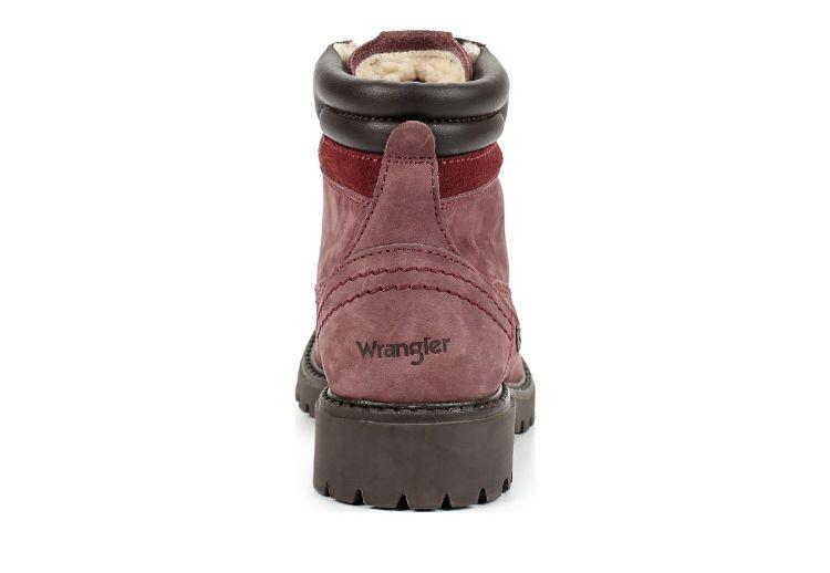 Ботинки женские утепленные Wrangler Creek Fur S бордовый - фото 3 - id-p195064815