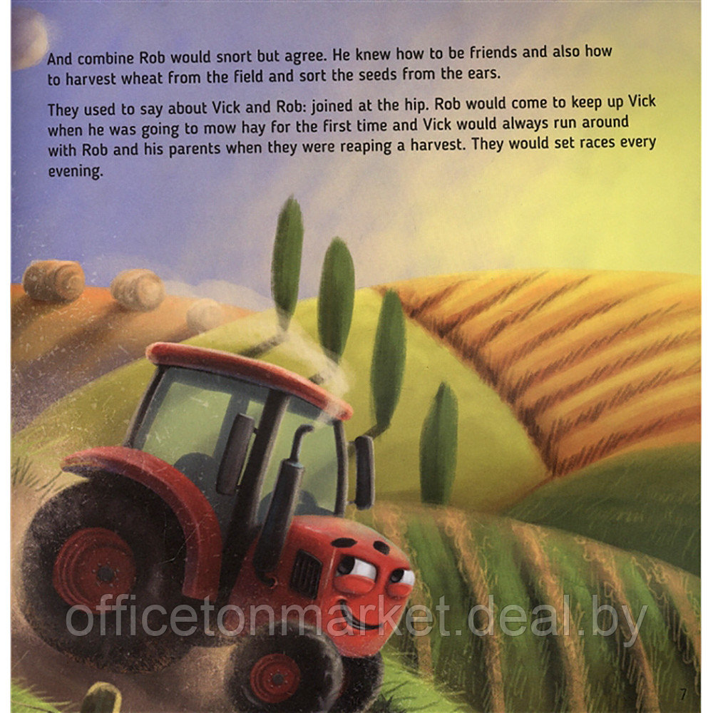 Книга на английском языке "The tractor called Vick and the big race" - фото 3 - id-p195039120