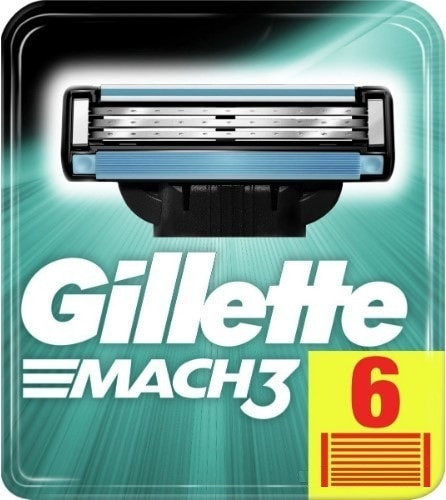Сменные кассеты для бритья Gillette Mach3 (6 шт)