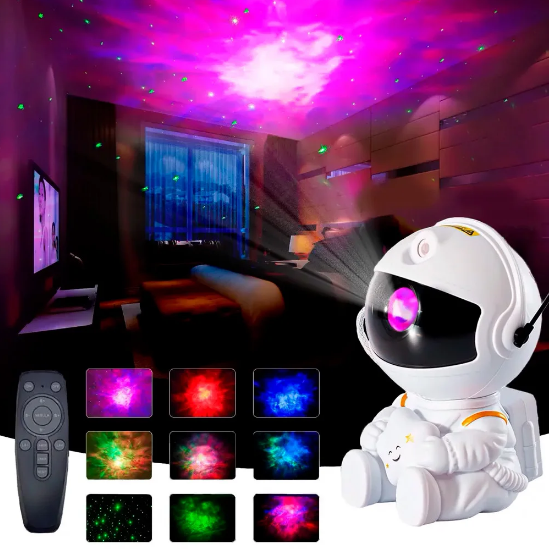 Ночник проектор игрушка Astronaut Nebula Projector HR-F3 с пультом ДУ - фото 4 - id-p195115911