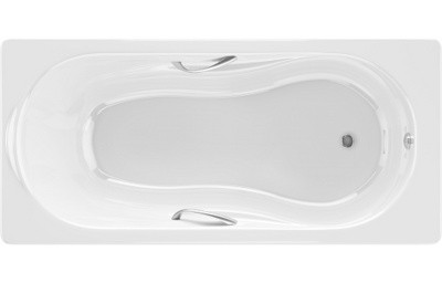 Чугунная ванна AMERICA 170*80 (с отверстиями для ручек). Подходит модель ручек America. - фото 1 - id-p195152553