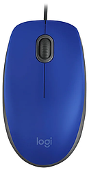 Мышь Logitech M110 Silent синий оптическая (1000dpi) USB (2but)