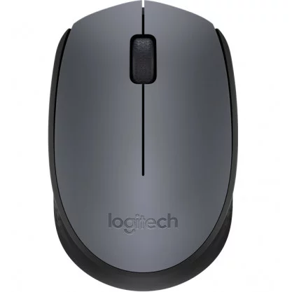 Мышь Logitech M170 серый/черный оптическая (1000dpi) беспроводная USB (2but) - фото 1 - id-p195193519