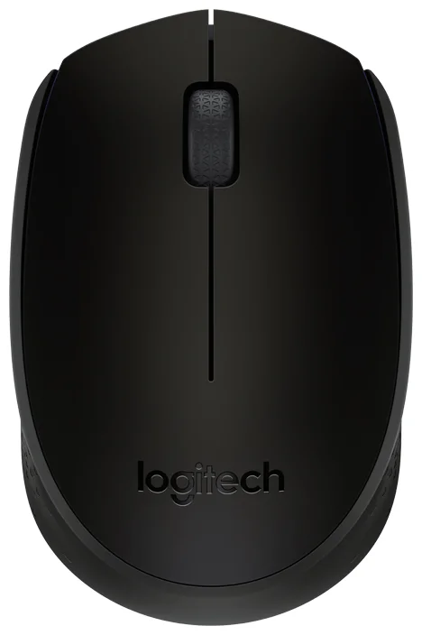 Мышь Logitech M171 черный оптическая (1000dpi) беспроводная USB (2but) - фото 1 - id-p195196483