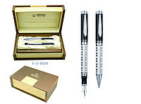 Ручка "Regal 11" набор (шариковая+перьевая) в футляре, (серия Elizabeth), серебристый корпус
