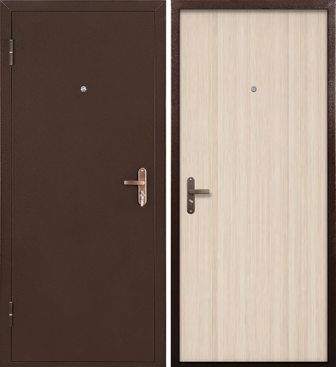 Двери входные металлические ПРОМЕТ "Спец ПРО" Капучино - фото 1 - id-p195203433
