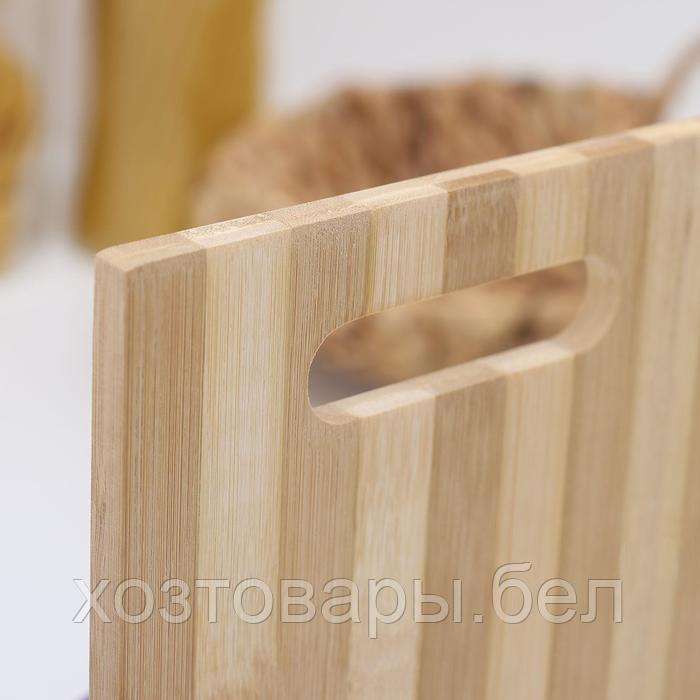 Доска разделочная бамбуковая (26х16х0,9см) "Бамбуковый лес" - фото 2 - id-p195199897