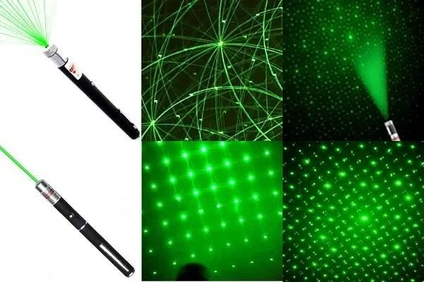 Лазерная указка Green Laser Pointer с 5 насадками - фото 8 - id-p195206074