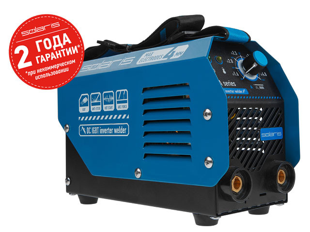 Инвертор сварочный SOLARIS MMA-200D (230В; 20-140 А; 70В; электроды диам. 1.6-4.0 мм; вес 3.1 кг) (MMA-200D)