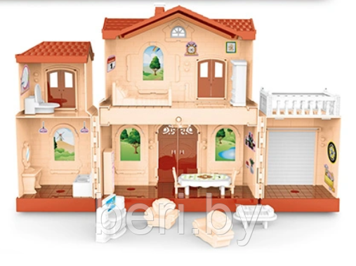 6662 Кукольный дом, "Мой новый дом", игровой домик, кукольный домик с мебелью, свет, звук - фото 3 - id-p195206196