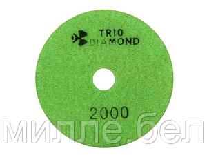Алмазный гибкий шлифкруг "Черепашка" 100 № 2000 (мокрая шл.) (Trio-Diamond)