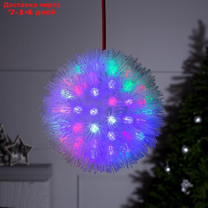 Фигура пластиковая "Ёжик" D=18 см, 220В, 100 LED, МУЛЬТИ (RG/RB) - фото 1 - id-p195036567