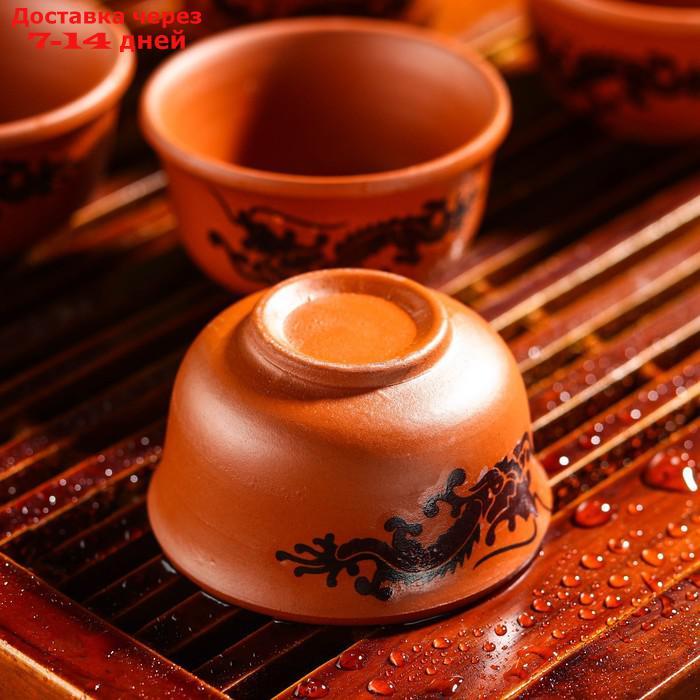 Набор для чайной церемонии "Дракон", 10 предметов: чайник 14×9,5×8,5 см, 8 чашек 5×3 см, чахай 150 мл - фото 5 - id-p195035611