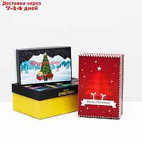 Набор коробок 3 в 1 Merry christmas, 23 х 16 х 9,5 - 19 х 12 х 6,5 см