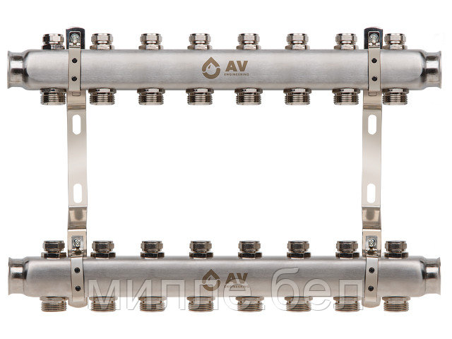 Коллекторная группа AVE162, 8 вых. AV Engineering (PRO серия Для отопления (радиаторы)) - фото 1 - id-p195214176