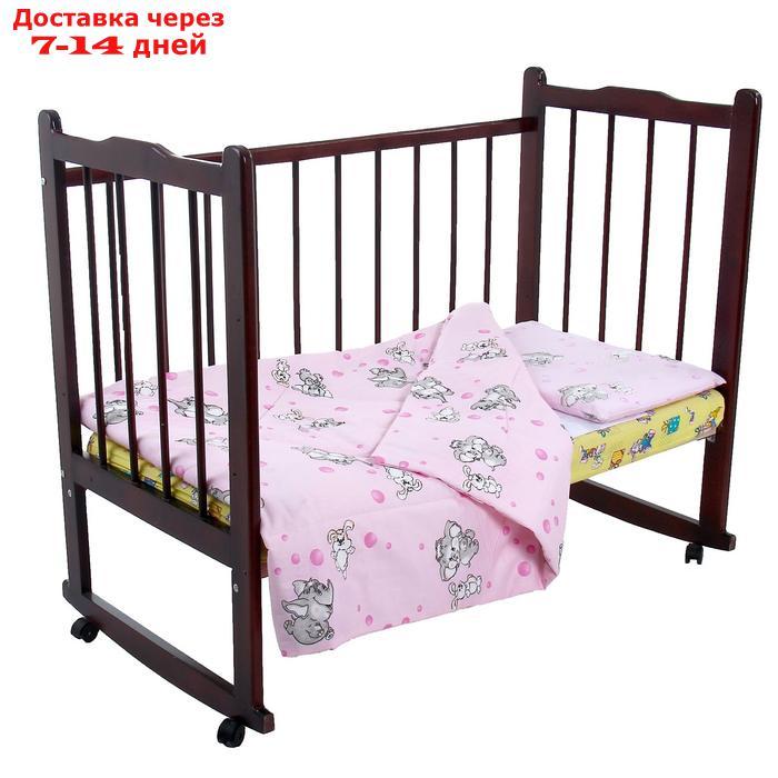 Комплект в кроватку для девочки (одеяло 110*140 см, подушка 40*60 см), цвет МИКС - фото 5 - id-p195033654