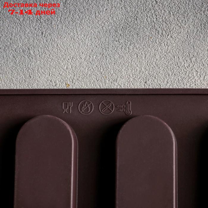 Форма для выпечки Доляна "Эклер", 28×21×1 см, 12 ячеек (7,6×2,7×1 см), цвет МИКС - фото 5 - id-p195035906