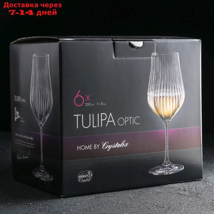 Набор бокалов для вина CRYSTALEX "Тулипа", 350 мл, 6 шт - фото 2 - id-p195034990