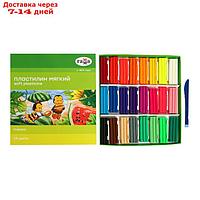 Пластилин восковой 24цв, 360г Гамма "Пчелка" со стеком, картон. упак. (190820201)