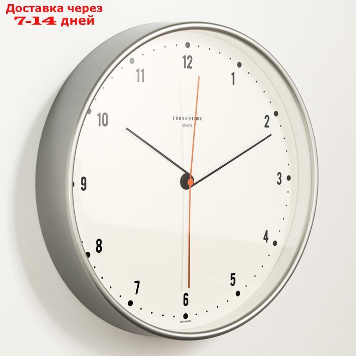 Часы настенные круглые "Классика", белый обод, 30х30 см - фото 2 - id-p195037052