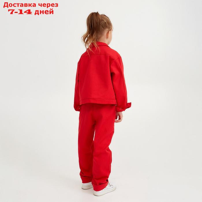 Жакет для девочки MINAKU: Casual collection KIDS, цвет красный, рост 110 см - фото 5 - id-p195036212