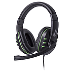 Наушники с микрофоном RITMIX RH-555M зеленый