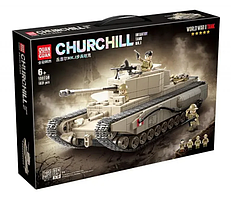 100238 Конструктор Quanguan "Британский пехотный танк Churchill MK.I", 1031 деталь, аналог LEGO (Лего)