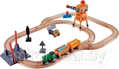 Железная дорога игрушечная Hape С краном / E3732-HP - фото 1 - id-p195235524