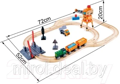 Железная дорога игрушечная Hape С краном / E3732-HP - фото 5 - id-p195235524