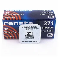 Батарейка часовая Renata Silver Oxide 371, блистер 1