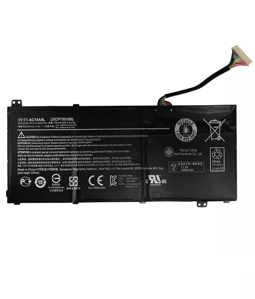 Оригинальная аккумуляторная батарея AC14A8L для ноутбука Acer Nitro V15 Aspire VN7-571 VN7-591 VN7-791 - фото 1 - id-p195240804