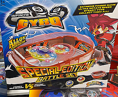 Набор Beyblade Бейблейд infinite gyro lsd 106 арена красная и 2 волчка с пускателем