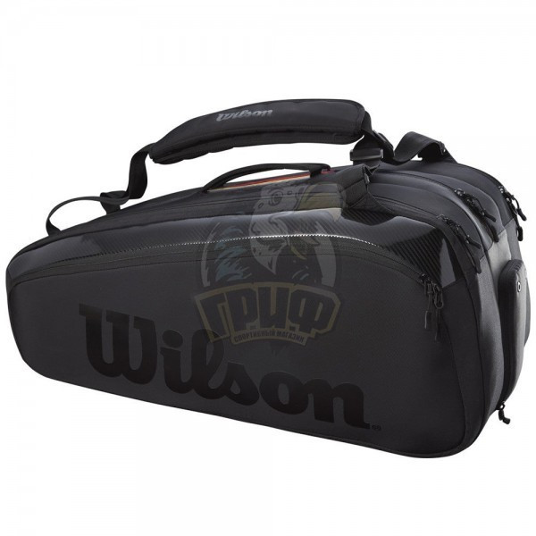 Чехол-сумка Wilson Super Tour Pro Staff на 15 ракеток (черный) (арт. WR8010401001)