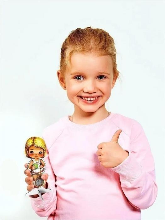 Магнитные куклы с гардеробом VS27 набор детская игра одень куклу на магнитах одевашки бумажные модницы - фото 9 - id-p195243525