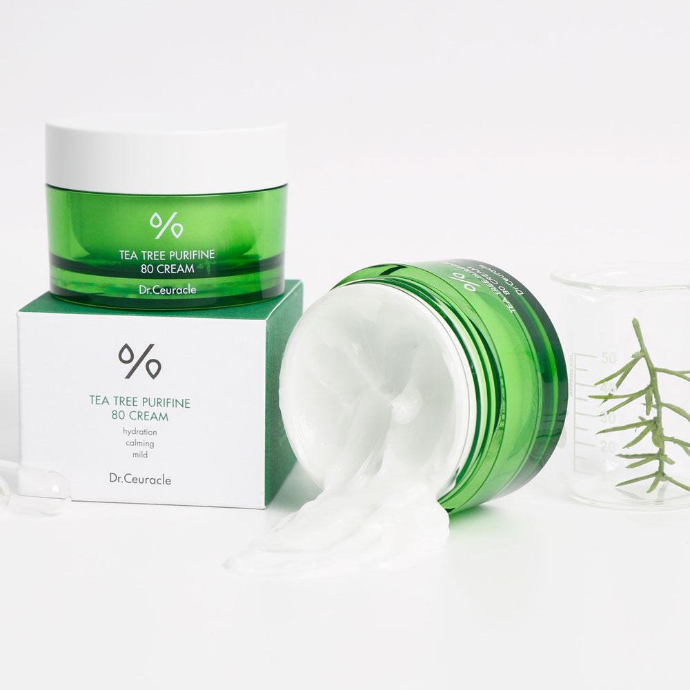 Крем с чайным деревом для проблемной кожи DR.CEURACLE Tea Tree Purifine 80 Cream 50 гр