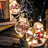Новогодняя гирлянда-шарики с Дедом Морозом внутри 3 м (10 шариков), фото 2