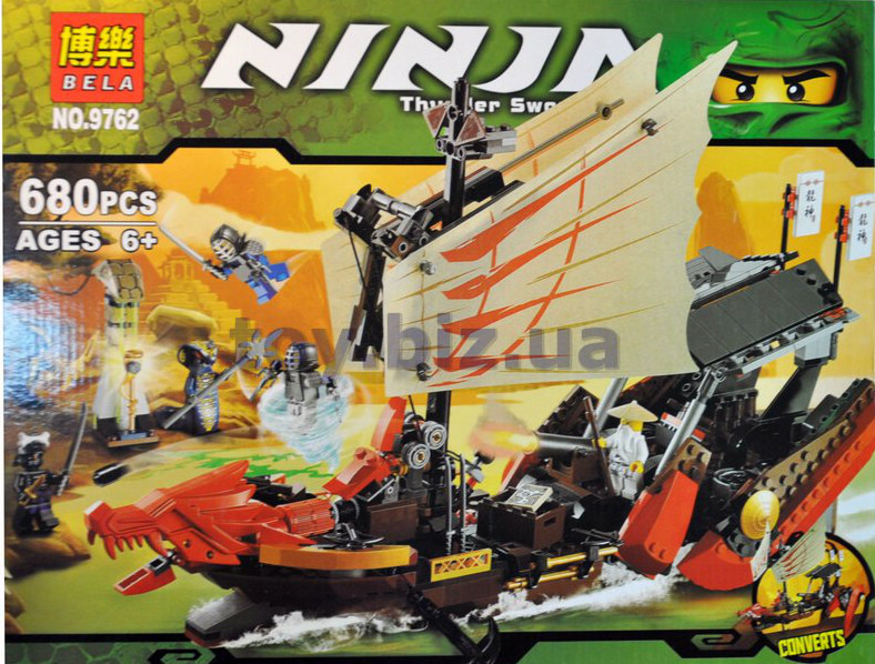 Конструктор Нинзяго NINJAGO 9762 Летучий корабль, 680 дет NINJA