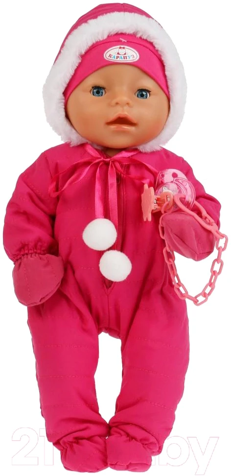 Baby doll кукла Карапуз Пупс Кукла Беби Борн"Настенька"45см, пьет, писает, плачет, музыкальный горшок - фото 4 - id-p195322559