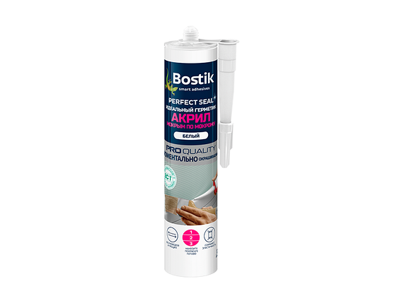 Герметик акриловый BOSTIK Perfect Seal Мокрый по Мокрому 300 мл., фото 2