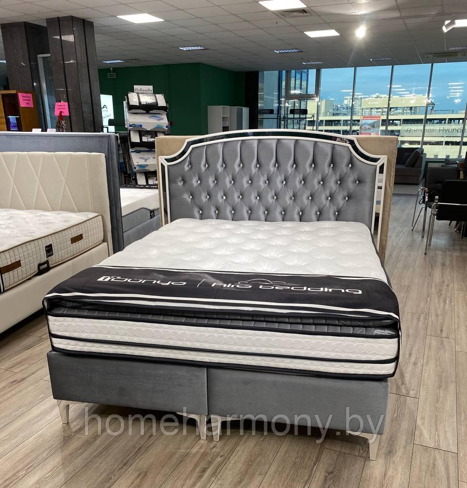 Кровать "MIRROR" Dünya Yatak Турция 160х200 БЕЗ МАТРАСА и коробом для хранения)