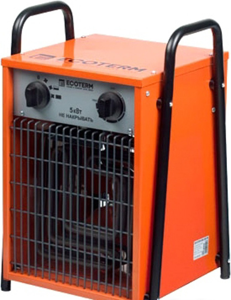 Ecoterm EHC-05/1B Нагреватель воздуха электрический /1В кубик, 2ручки, 5 кВт, 220В / экотерм EHC-05/1B - фото 1 - id-p25370061