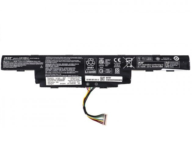 Оригинальная аккумуляторная батарея AS16B8J для ноутбука Acer Aspire E5-575G, E5-575-75MD, E5-575G-5341